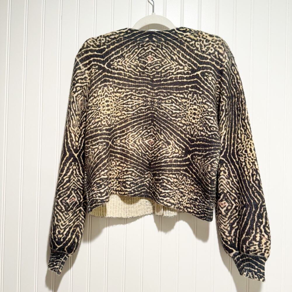 Anthropologie Kachel V Neck Cardigan Sweater Classic Comfortable Wool Blend XS - Picture 6 of 6